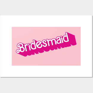 Bridesmaid Barbie logo Posters and Art